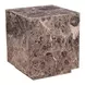 Giza Dark Emperador Square Marble Top Side Table