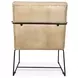 Melbourne Antique Ivory Leather Accent Chair