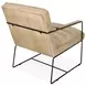 Melbourne Antique Ivory Leather Accent Chair
