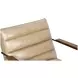 Melbourne Antique Ivory Leather Accent Chair