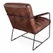 Melbourne Antique Whiskey Leather Accent Chair