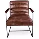 Melbourne Antique Whiskey Leather Accent Chair