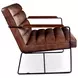 Melbourne Antique Whiskey Leather Accent Chair