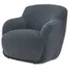 Stevie Slate Blue Upholstered Lounge Chair