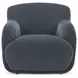 Stevie Slate Blue Upholstered Lounge Chair
