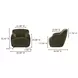 Stevie Cedar Green Upholstered Lounge Chair