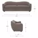 Bria Brown 90" Sofa