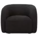 Faye Black Upholstered Accent Chair