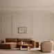 Faye Beige Upholstered Accent Chair