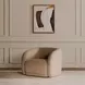 Faye Beige Upholstered Accent Chair