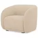 Faye Beige Upholstered Accent Chair