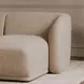Faye Beige 2 Piece Modular LAF Sectional
