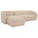 Faye Beige 2 Piece Modular LAF Sectional