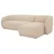 Faye Beige 2 Piece Modular RAF Sectional