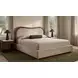 Camilla Oat and Brown Queen Upholstered Panel Bed