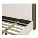 Camilla Oat and Brown King Upholstered Panel Bed