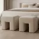 Aidy Oat Upholstered Stool
