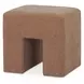 Aidy Washed Pink Upholstered Stool