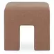 Aidy Washed Pink Upholstered Stool