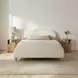 Jacqueline Cream King Upholstered Panel Bed