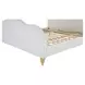Jacqueline Cream King Upholstered Panel Bed