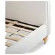 Jacqueline Cream King Upholstered Panel Bed
