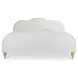 Jacqueline Cream Queen Upholstered Panel Bed