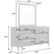 Oakridge Medley Piano Brown 8 Drawer Dresser