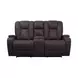 Amirah Dark Gray 74" Glider Loveseat