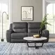 Demetrius Dark Gray 66" Power Reclining Loveseat with USB Charging