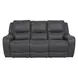 Demetrius Dark Gray 90" Power Reclining Sofa with USB Charging