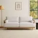 Alesund Beige And Light Oak 87" Sofa