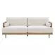 Alesund Beige And Light Oak 87" Sofa