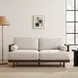 Alesund Beige And Walnut 65" Loveseat