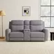 Antonius Gray 78" Manual Reclining Loveseat with Console