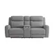 Antonius Gray 78" Manual Reclining Loveseat with Console