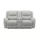 Giraldus Beige 79" Manual Reclining Loveseat with Console