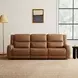 Leolinus Brown 88" Manual Reclining Sofa