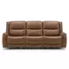 Leolinus Brown 88" Manual Reclining Sofa