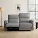 Schlieren Gray 57" Power Reclining Loveseat with USB Charging