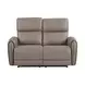 Schlieren Light Brown 57" Power Reclining Loveseat with USB Charging