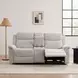 Sandbach Light Gray 68" Manual Reclining Loveseat with Console