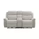 Sandbach Light Gray 68" Manual Reclining Loveseat with Console