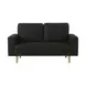 Elverum Black 63" Loveseat