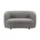 Versoix Charcoal Gray 63" Loveseat