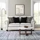 Viviani White and Black 69" Loveseat