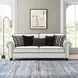 Viviani White and Black 87" Sofa