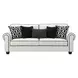 Viviani White and Black 87" Sofa