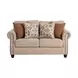Buckhurst Taupe 67" Loveseat with Nailhead Trim