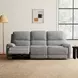 Morcote Gray 83" Power Reclining Sofa with USB Charging